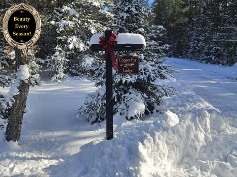 Winter time at Copper Fox Lodge is magical.  