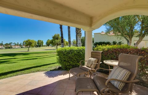 Patio, view to golf course