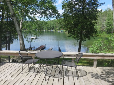 Great view of the cove from the deck!