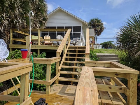 View of the Deck and shower