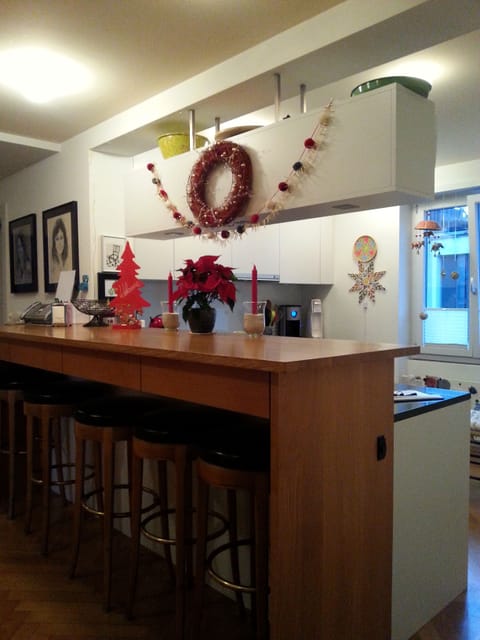 have a seat at the bar and watch your family cook super meals