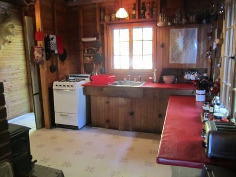 Full kitchen, with lots of prep space.