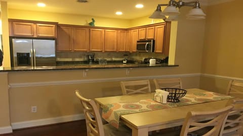 dining room view into kitchen