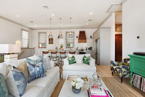 Open-concept Living area.