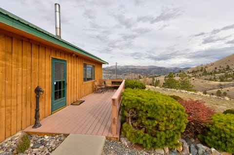 Relax on the front deck in the gliders and take in the beauty