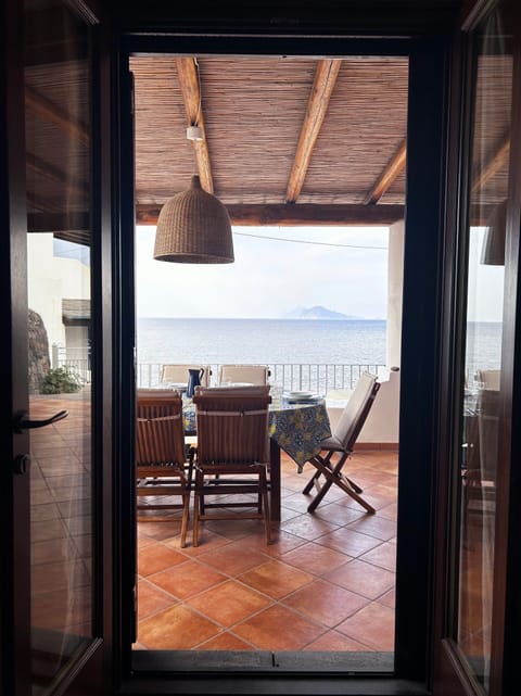 View from the livingroom/kitchen
