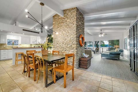 Dining area inside the property (open space concept along with the living area)