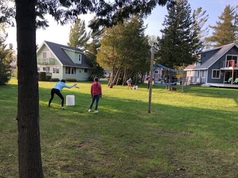 We have a park-like setting for volleyball and other games