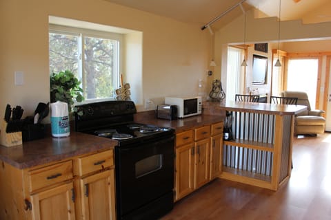 Electric range, microwave, Keurig and drip coffee makers, blender, toaster