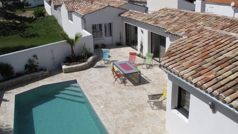 Aerial view of Maison La Couarde Atlantic Ré Island
