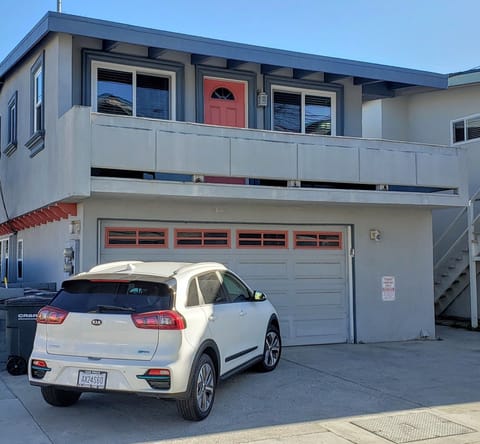 2 parking spots, 1 inside garage and 1 outside for standard cars-small suvs