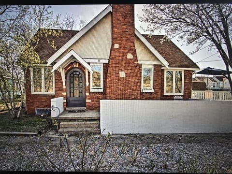 Entry way to house facing sand dunes