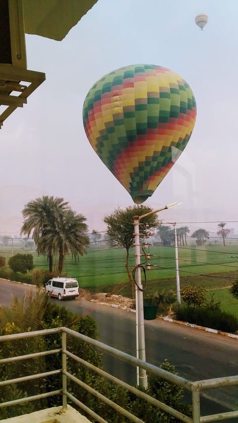 Balloon view from the balcony just after take off!