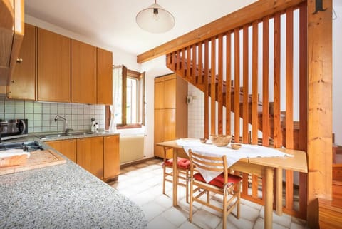 kitchen and stairs