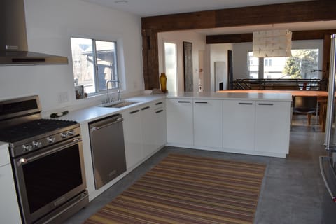 All new kitchen appliances,    plenty of counter space.