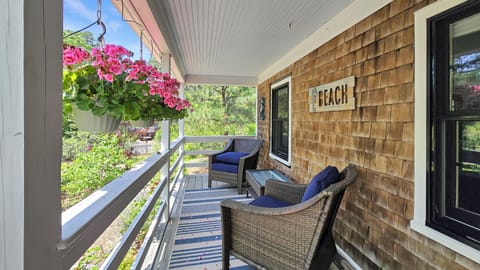 Curl up on the front covered porch with a good book