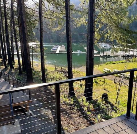 View of the lake in May