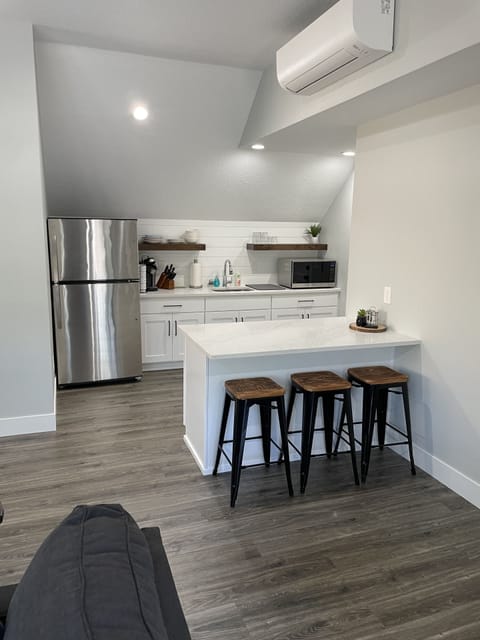 Kitchenette.  Ductless heating and air 