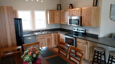 Beautiful kitchen with seating for 8.