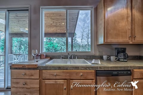 Modern, cozy kitchen with a "to die for" view of the mountains! (Main level)