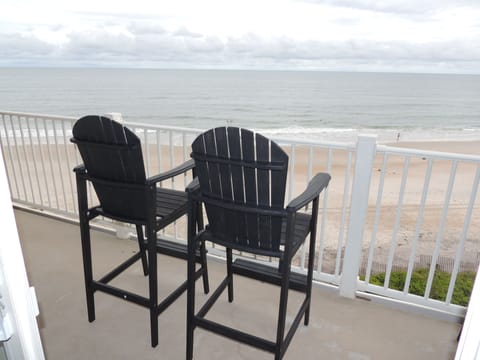 Spectacular ocean front vacation. View from our balcony.
