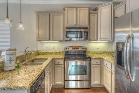 Beautiful kitchen with stainless steel appliance