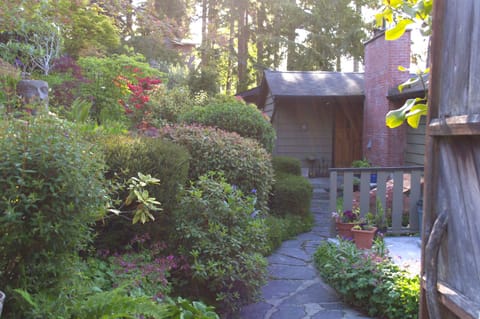 Entrance through the front garden