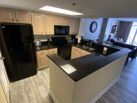 Kitchen with all the comforts of home.