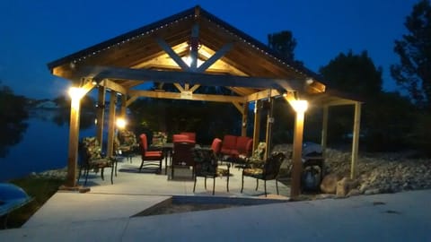 ALL new outdoor furniture, 2 tables, LED lights, bluetooth speaker & gas grill.