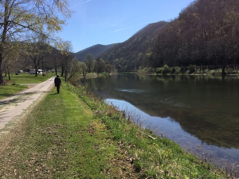 Along the Greenbrier, about 200 yards from the cabin