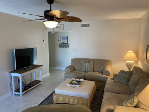 TV equipped with Fire Stick (Hulu and Amazon Prime Video included).