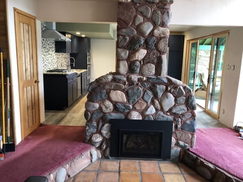 Kitchen from great room/Firepit