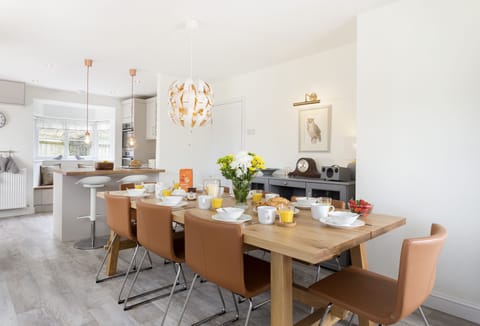 Ground floor: Open-plan kitchen/dining space allows sociable entertaining