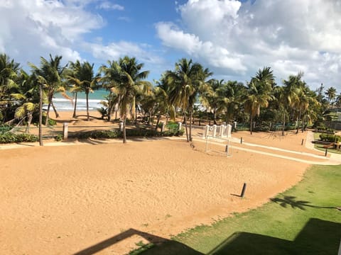 Terrace view and soccer court