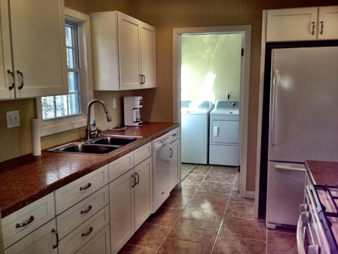 View to the new laundry room.