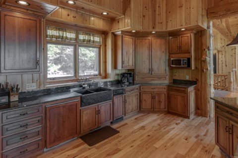 Kitchen sink with large window