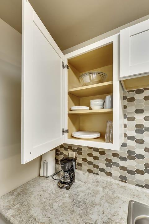 Dishes and mixing bowls.