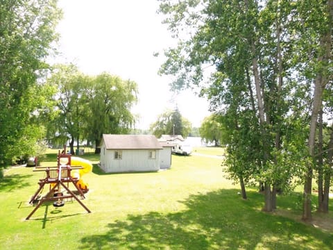 Cabin 5 view from upper deck overlooking cabin 5