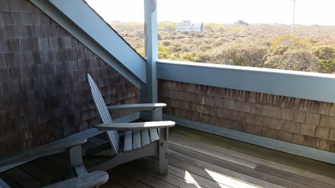 You can see the ocean (& hear it at night!) from the balcony off the Master BR.