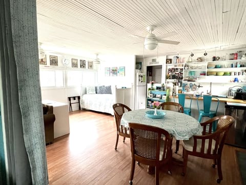 Looking from Bedroom out into cottage