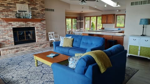 Living Room, Kitchen and Dining Room
