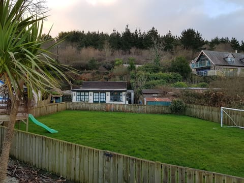 View from front deck across garden. There's a big house built on the left now
