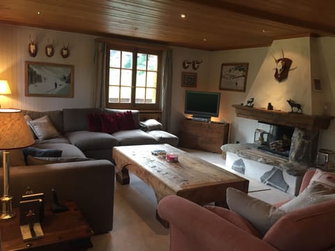 TV with free sky, sofa area of living space