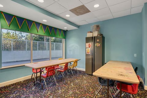 Kids activity center with scheduled weekly activities