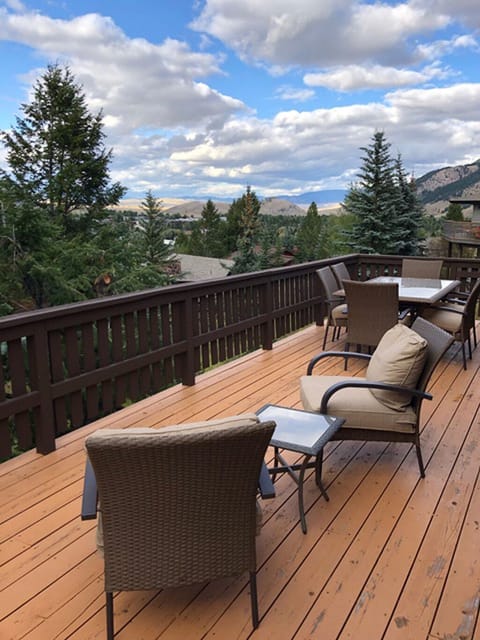 Beautiful deck to enjoy your morning coffee or glass of wine to watch the sunset