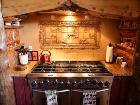 8 burner stove, 2 ovens, 2 dishwashers, 2 large refrigerators. 