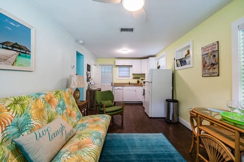 living room and kitchen