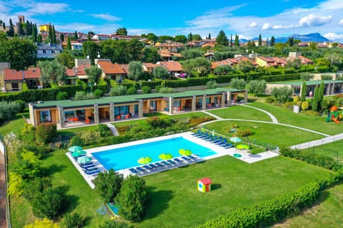 Overlooking pool apartments!
