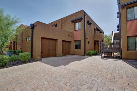 View of building. Our unit is on the second floor, with our garage on the left
