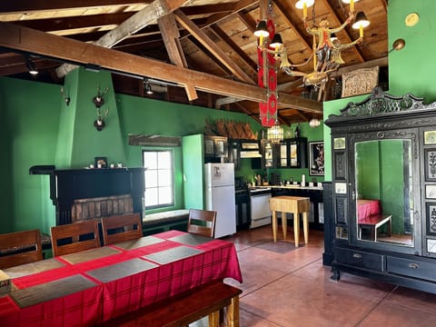 Kitchen and dining room. 